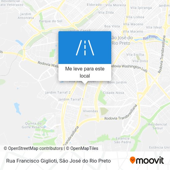 Rua Francisco Giglioti mapa