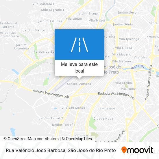 Rua Valêncio José Barbosa mapa