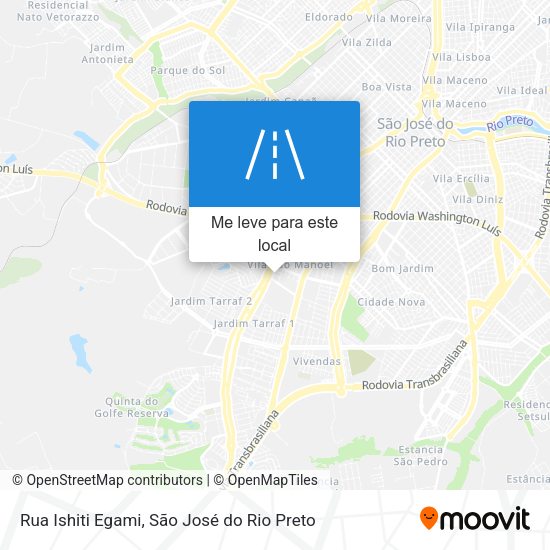 Rua Ishiti Egami mapa