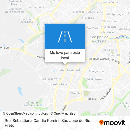 Rua Sebastiana Candio Pereira mapa