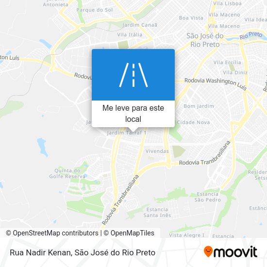Rua Nadir Kenan mapa