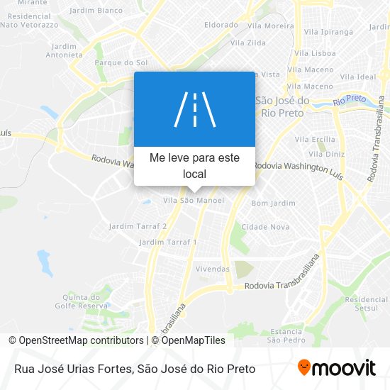 Rua José Urias Fortes mapa