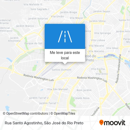 Rua Santo Agostinho mapa