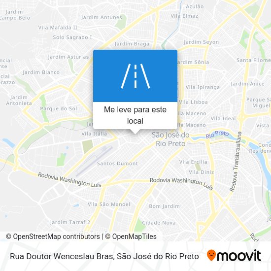 Rua Doutor Wenceslau Bras mapa