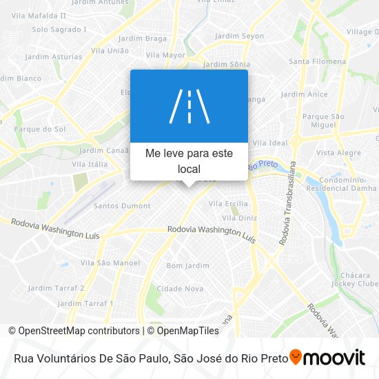 Rua Voluntários De São Paulo mapa