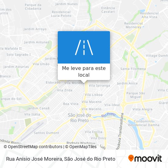Rua Anísio José Moreira mapa