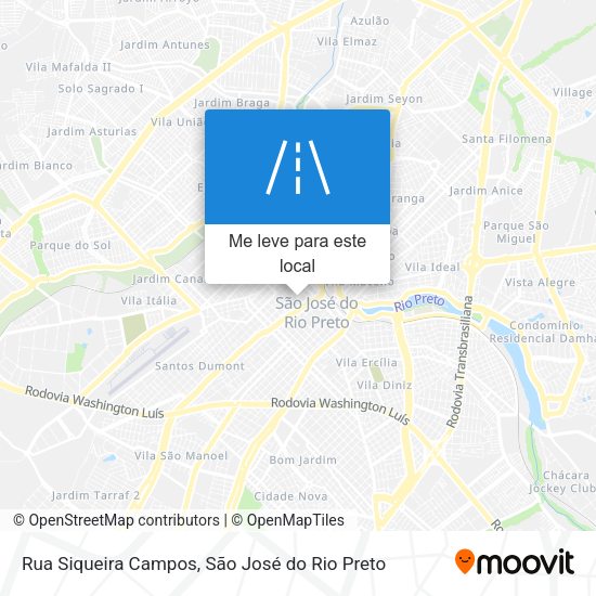 Rua Siqueira Campos mapa