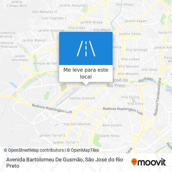 Avenida Bartolomeu De Gusmão mapa