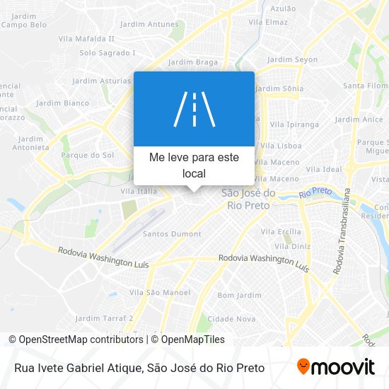 Rua Ivete Gabriel Atique mapa
