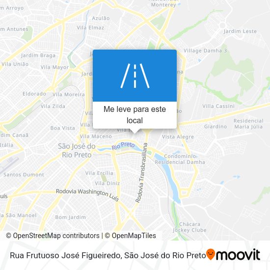Rua Frutuoso José Figueiredo mapa