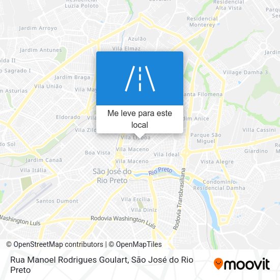 Rua Manoel Rodrigues Goulart mapa