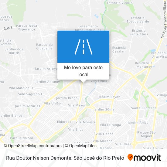 Rua Doutor Nelson Demonte mapa