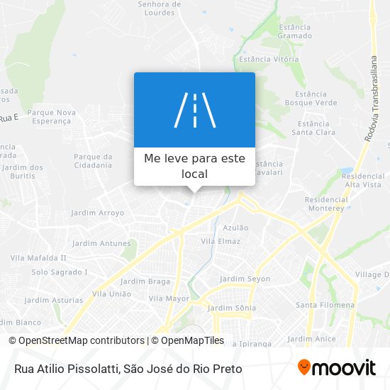 Rua Atilio Pissolatti mapa
