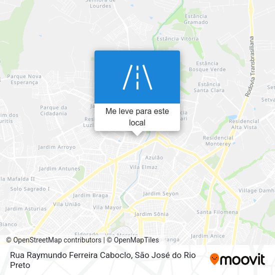 Rua Raymundo Ferreira Caboclo mapa