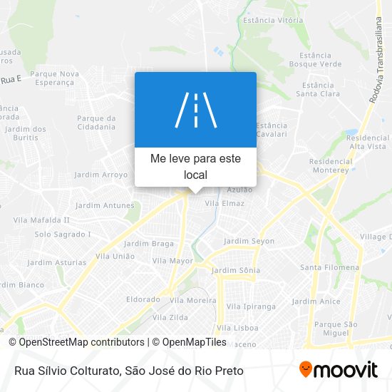 Rua Sílvio Colturato mapa