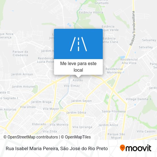 Rua Isabel Maria Pereira mapa
