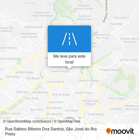 Rua Sabino Ribeiro Dos Santos mapa