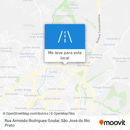 Rua Armindo Rodrigues Goular mapa