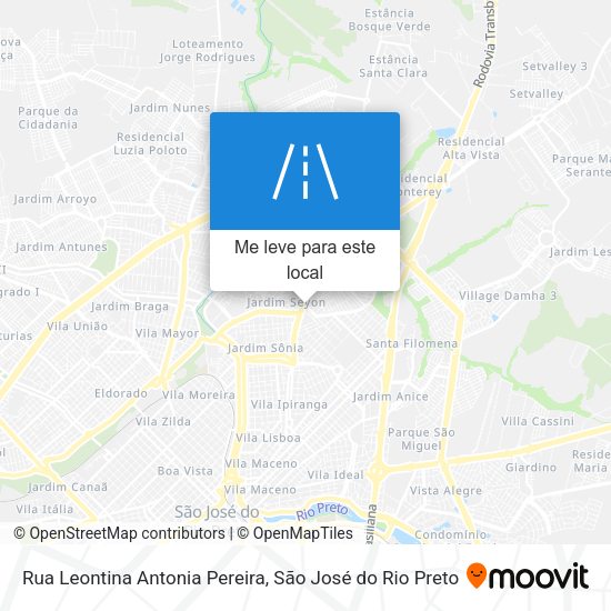 Rua Leontina Antonia Pereira mapa