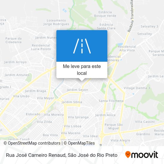Rua José Carneiro Renaud mapa
