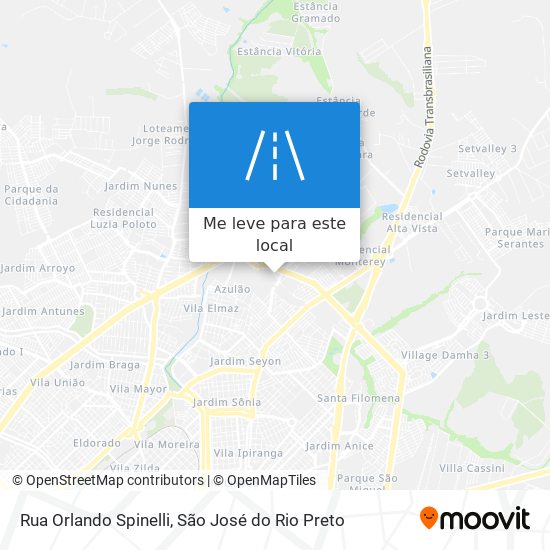 Rua Orlando Spinelli mapa