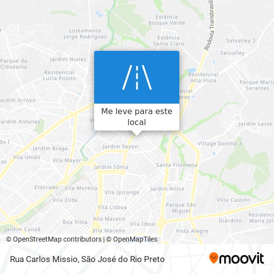 Rua Carlos Missio mapa