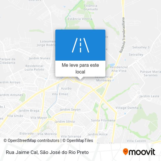 Rua Jaime Cal mapa