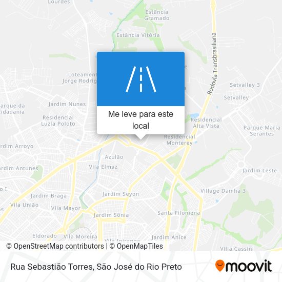 Rua Sebastião Torres mapa
