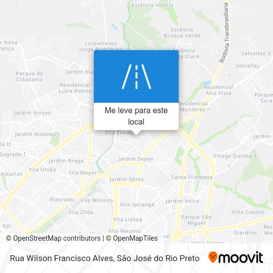 Rua Wilson Francisco Alves mapa