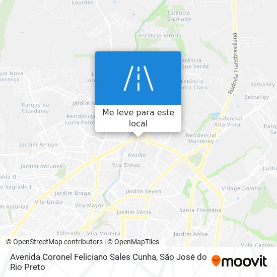 Avenida Coronel Feliciano Sales Cunha mapa