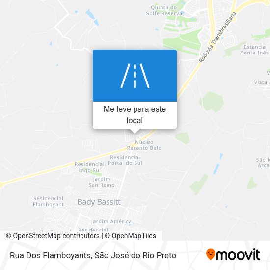Rua Dos Flamboyants mapa