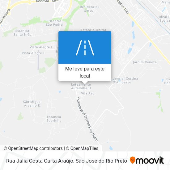 Rua Júlia Costa Curta Araújo mapa