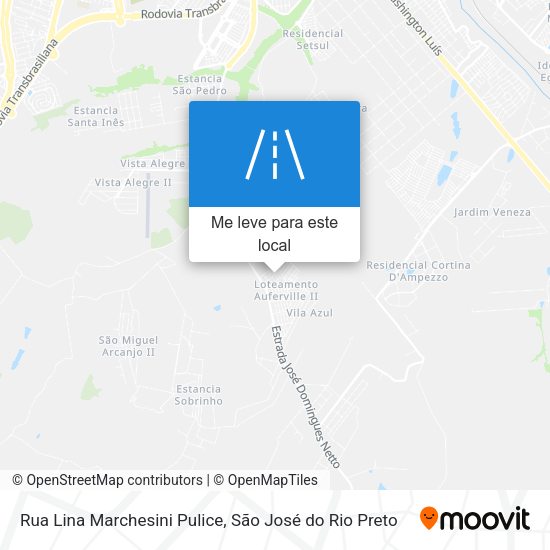 Rua Lina Marchesini Pulice mapa