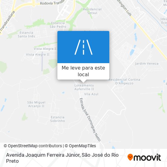 Avenida Joaquim Ferreira Júnior mapa