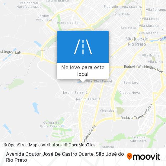 Avenida Doutor José De Castro Duarte mapa