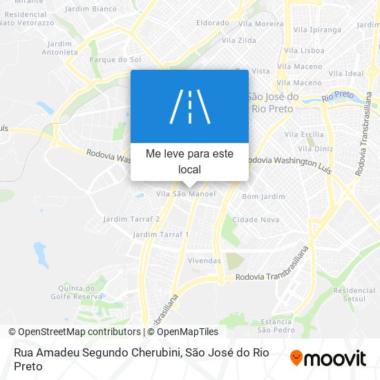 Rua Amadeu Segundo Cherubini mapa