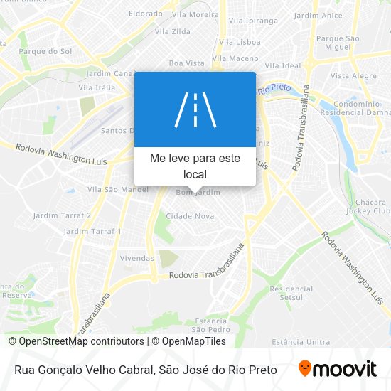 Rua Gonçalo Velho Cabral mapa