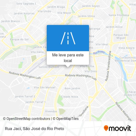 Rua Jaci mapa