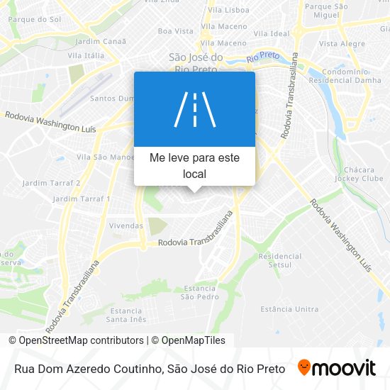Rua Dom Azeredo Coutinho mapa