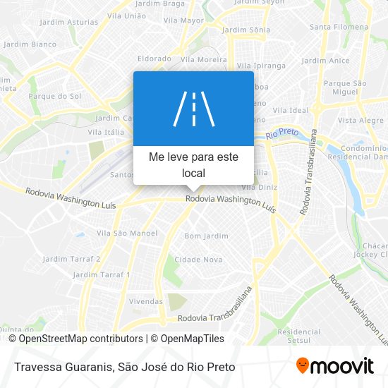 Travessa Guaranis mapa