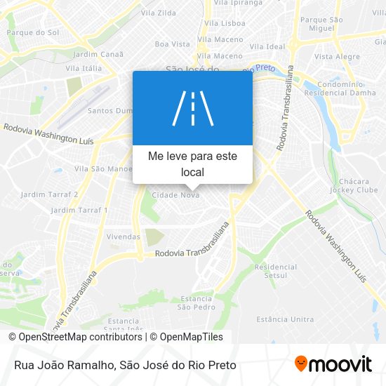 Rua João Ramalho mapa