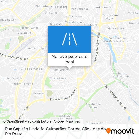 Rua Capitão Lindolfo Guimarães Correa mapa