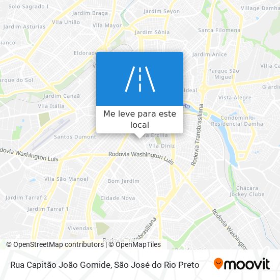 Rua Capitão João Gomide mapa