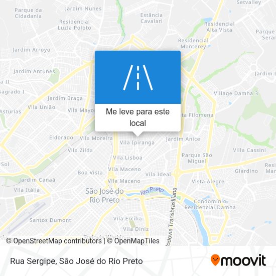 Rua Sergipe mapa