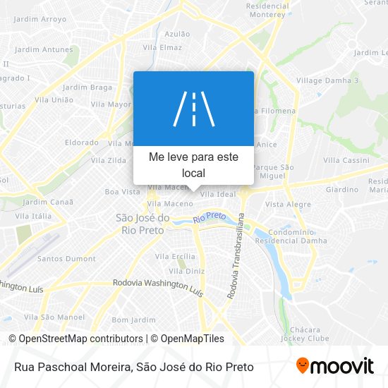 Rua Paschoal Moreira mapa