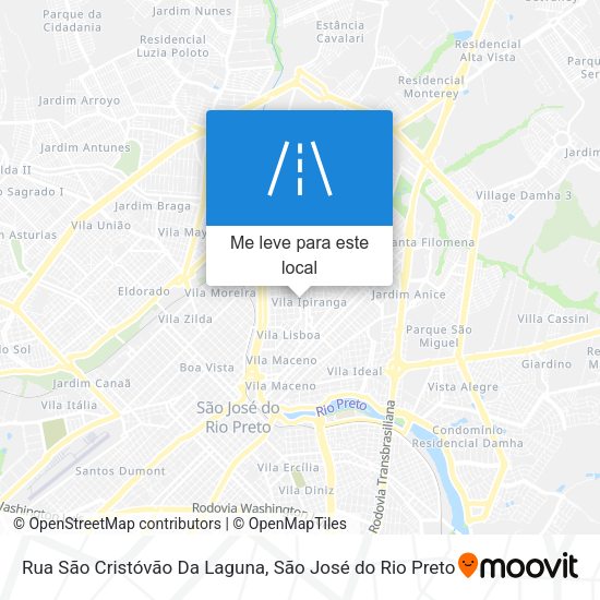 Rua São Cristóvão Da Laguna mapa