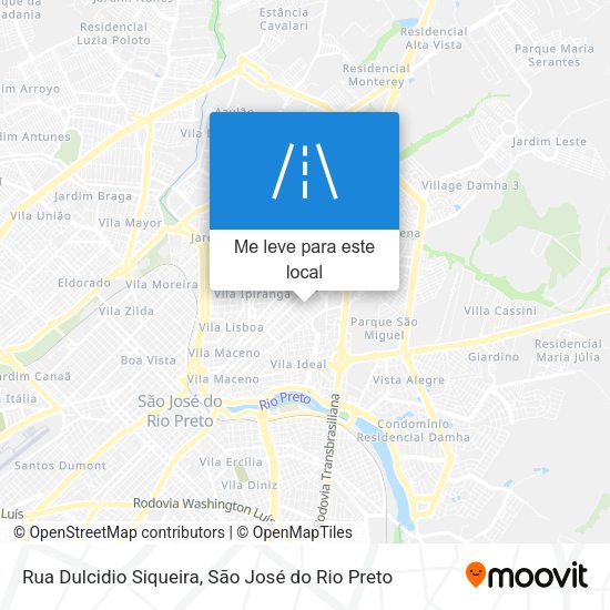 Rua Dulcidio Siqueira mapa
