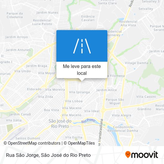 Rua São Jorge mapa