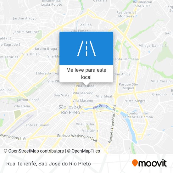 Rua Tenerife mapa