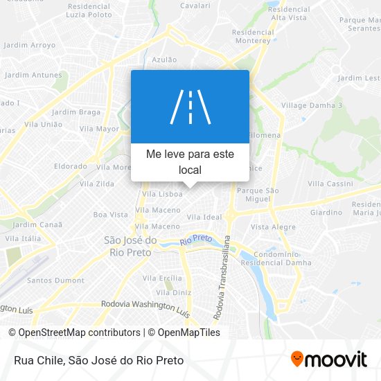 Rua Chile mapa